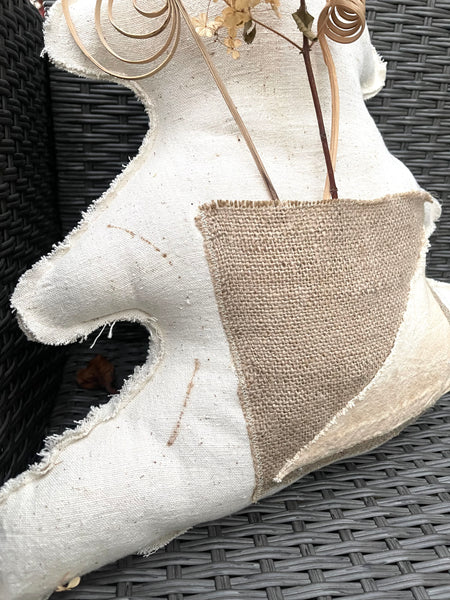 Vintage Flour Sack Tree Pillow