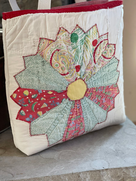 Vintage Quilt Tote - Medium