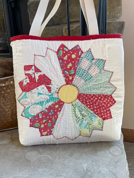 Vintage Quilt Tote - Medium