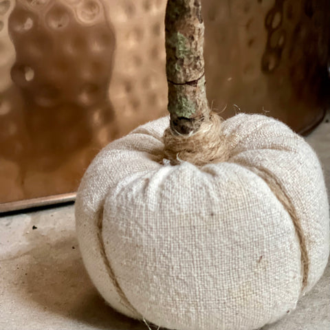 Vintage Flour Sack Pumpkin