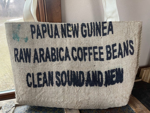 Burlap Coffee Bag Tote
