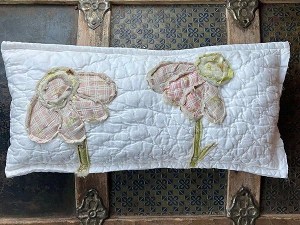 Pink Cone Flower Pillow