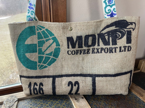 Burlap Coffee Bag Tote
