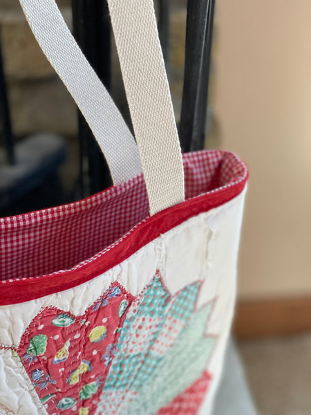 Vintage Quilt Tote - Medium