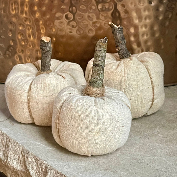 Vintage Flour Sack Pumpkins