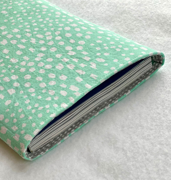 Aqua Funky Dots Book Sleeve