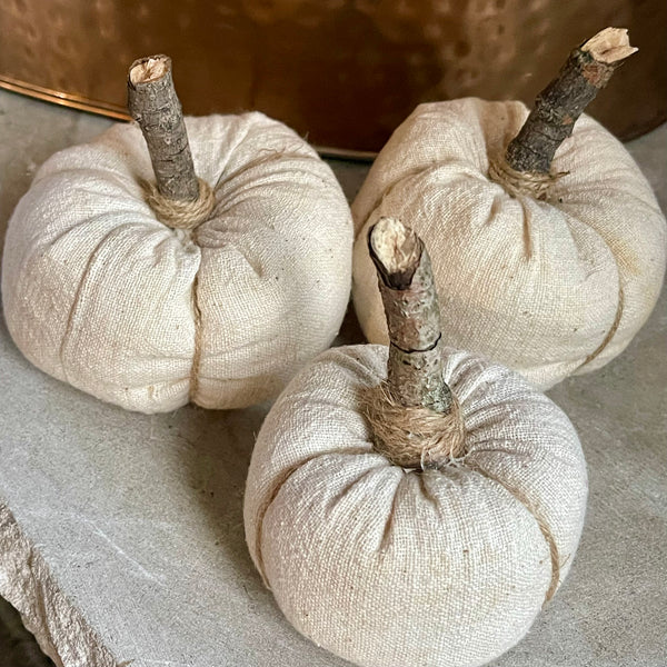 Vintage Flour Sack Pumpkins