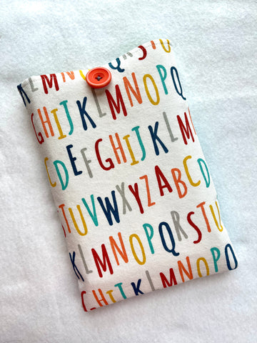 Funky Alphabet Book Sleeve w/ pocket