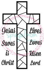 Stained Glass Cross