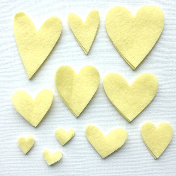Love You Tons Felties - Light Yellow